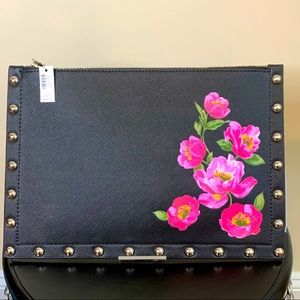 White House Black Market Floral Pouch - NWT